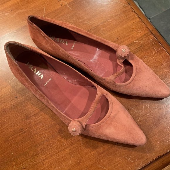 Prada Shoes - Pointed Toe Flats - Picture 1 of 3